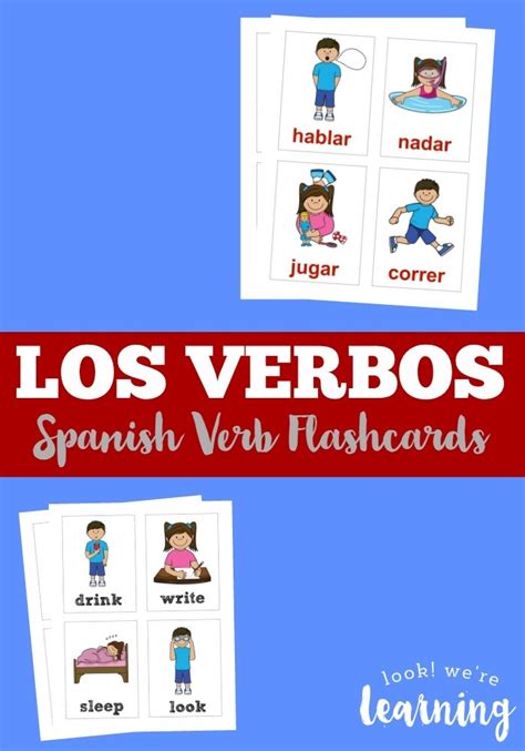 flashcards for spanish verbs